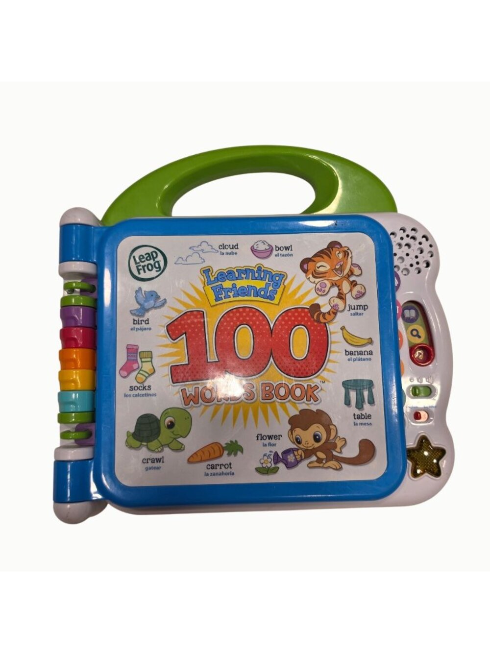 LeapFrog Learning Friends 100 Words Book Bilingual English Spanish Interactive T